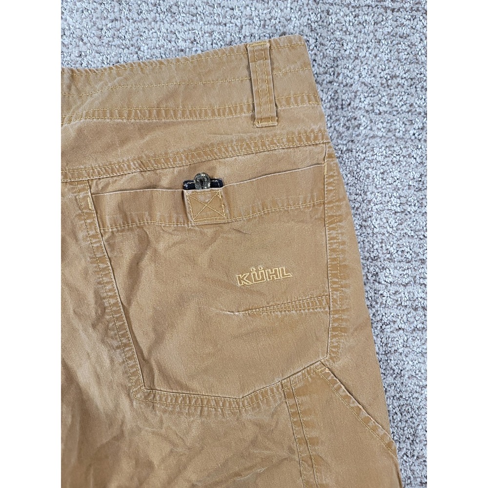 Kuhl Ramblr Mens Khaki Hiking‎ Shorts Size 32 Outdoor Casual Distressed - Picture 10 of 10